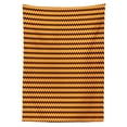 thumbnail image 2 of Ambesonne Stripes Tablecloth Rectangular Table Cover, Geometric Lines Composition, 52"x70", Orange Black Pale Orange, 2 of 3