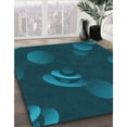 thumbnail image 3 of Ahgly Company Machine Washable Indoor Rectangle Transitional Dark Cyan Green Area Rugs, 7' x 9', 3 of 7
