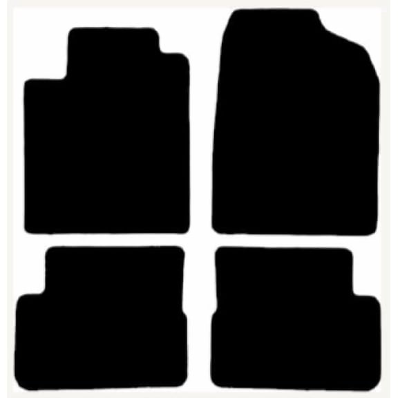 Auto Mats and Accessories 4 Piece Set Custom Carpeted Floor Mats Compatible with 2002-2006 Toyota Celica (Black) Made in the USA