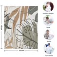 thumbnail image 4 of Brown Boho Plant Pattern Blanket,Comfortable Soft Flannel Throw Blanket,All Season,Warm Lightweight Blankets for Sofa Bed Couch Living Room Chair,30"x40", 4 of 4
