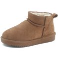 thumbnail image 2 of Women Cow Suede Leather Mini Snow Boots Winter Casual Warm Faux Fur Lined Ankle Outdoor Boots, 2 of 9