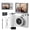 White, variant on Kids Camera, 4K Digital Camera for Photography with 2.4" Flip Screen, Photo & Video Camera with 32GB SD Card, Compact Easy Camera for Children, Teens, Beginners, Travel & Gifts (White)