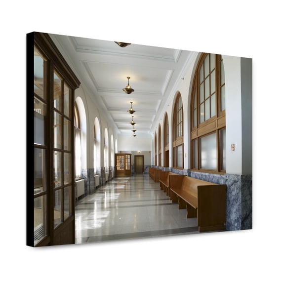 Canvas Print: Interior Lobby, William O. Douglas Federal Building And U.S