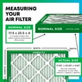 thumbnail image 2 of Filterbuy 17.5x23.5x4 MERV 11 Allergen Defense, Pleated HVAC AC Furnace Air Filters (4-Pack), 2 of 9