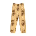 thumbnail image 6 of Uemuo German Shepherd Dog Pattern Men's Wide Leg Palazzo Lounge Pants with Pockets Light Weight Loose Comfy Casual Pajama Pants-X-Large, 6 of 9