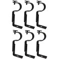 thumbnail image 1 of Supports de Tringle à Rideau (noir, 1 pouce - ensemble de 6 (3 Paires)), 1 of 4
