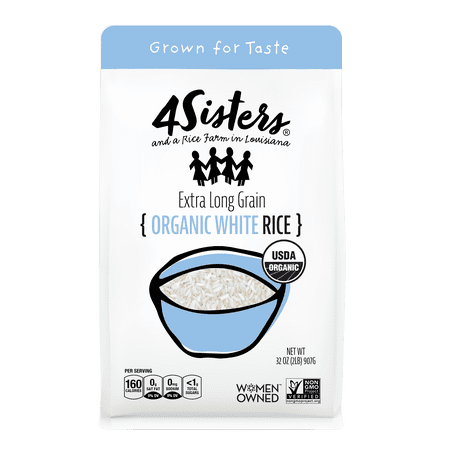 4Sisters Long Grain Organic White Rice  32 oz
