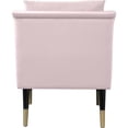 thumbnail image 3 of Meridian Furniture Chaise d'Appoint en Velours Rose Élégante, 3 of 4
