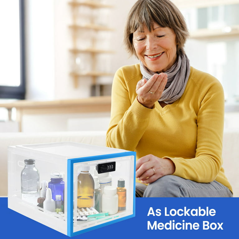 Lockable Storage Box Medicine Lock Box Versatile Coded Lock