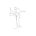 thumbnail image 3 of Póster abstracto de dibujo de una línea de pareja de amor, posturas especiales para hombre y mujer, pintura en lienzo, arte minimalista para pared, imagen para decoración del hogar, 3 of 5