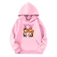 thumbnail image 3 of Oceanwell Dolly Hoodies Vintage Graphic Top Children Fashion Casual Printed Pocket Long Sleeve Sports Sweatshirt,9-10 Years,Pink, 3 of 3