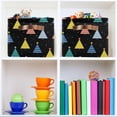 thumbnail image 6 of GZHJMY Storage Basket Christmas Tree Black Foldable Canvas Laundry Baskets Bin Waterproof Inner Layer with Sturdy Handles for Toy Nursery Blanket Clothes 1 Pack, 6 of 7