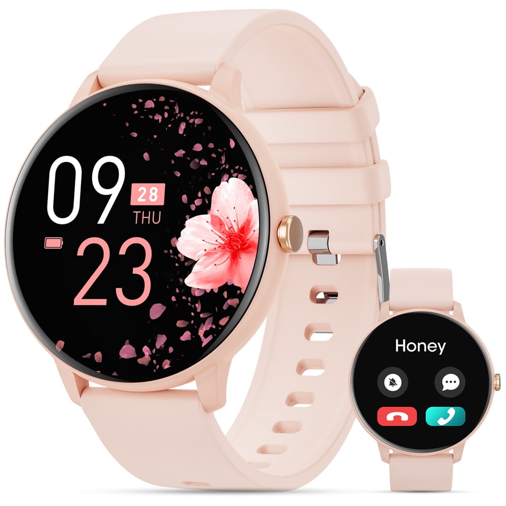 1.39-inch Women's Smartwatch, Answer/Call/Fitness Tracker with 100+ Exercise Modes, Fitness Watch for Android & Iphone Devices (Pink)