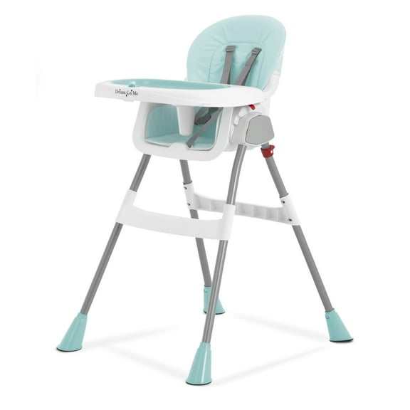 Dream On Me Portable 2-in-1 Table Talk Baby High Chair, Convertible, Compact and Light Weight, Aqua