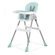 Dream On Me Portable 2-in-1 Table Talk Baby High Chair, Convertible, Compact and Light Weight, Aqua