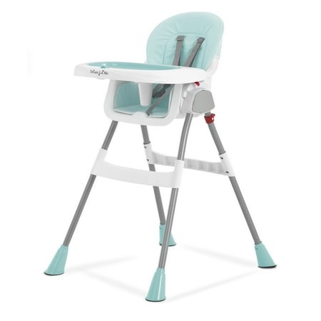 Dream On Me Portable 2-in-1 Table Talk Baby High Chair, Convertible, Compact and Light Weight, Aqua