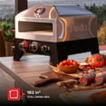 thumbnail image 5 of Nexgrill 12" Tabletop Propane Pizza Oven, Cast Aluminum Frame, 15,000 BTUs, Portable Gas Pizza Cooker with Built-In Temperature Gauge, Wood Smoker Box, Rotating Cordierite Pizza Stone - 820-0084B, 5 of 9