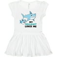 thumbnail image 3 of Inktastic My Grammy Loves Me with Cute Sharks Girls Baby Dress, 3 of 5