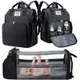 thumbnail image 1 of Mochila para pañales, mochilas para pañales de bebé de gran capacidad, bolsa de pañales de viaje portátil con cuna plegable, mochila para cuna de bebé 30L x 20W x 40H cm, 1 of 5