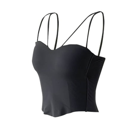 USSUMA Strapless Bra for Big Bust Tube Tops Bralette Breathable Sports Bra for Home 50% off Clear Black White Brown Gray Sports Bras for Women