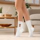 thumbnail image 5 of Calcetines gruesos y cálidos de invierno para mujer, con forro polar, hasta la pantorrilla, bonitos y gruesos, para dormir., 5 of 7