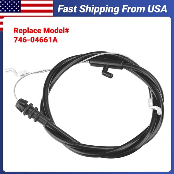 Zhazpor Control Cable Compatible with Lawn Mowers Troy Bilt TB110 TB230 Craftsman MTD Yard Machines  Throttle Cable Replacement 746-04661A