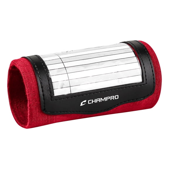 Champro Sports Single Page Playbook Wristband, Youth, Scarlet