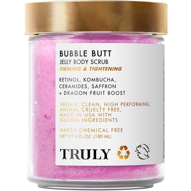 Exfoliante corporal Truly Beauty Bubble Butt Jelly, reafirmante y reafirmante