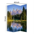 thumbnail image 5 of 3 Panel Landscape Print Foldable Canvas Screen in Multicolor, 5 of 7