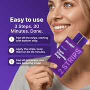 DrDent Professional Teeth Whitening Strips 7 Treatments - Safe for Enamel - Non Sensitive Teeth Whitening - Whitening Without Any Harm - Pack of 14 Strips + Mouth Opener Included