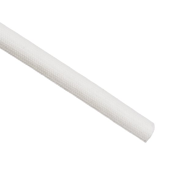 Uxcell 16.4Ft-8mm High TEMP Silicone Fiberglass Sleeve Insulation Cable Protectors White