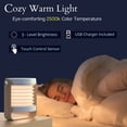 thumbnail image 5 of Lámpara de linterna LED recargable, luz portátil multifuncional regulable de 2000 mAh, lámpara de noche para dormitorio, oficina, Camping, 5 of 5