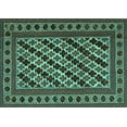 thumbnail image 1 of Ahgly Company Indoor Rectangle Persian Turquoise Blue Traditional Area Rugs, 7' x 9', 1 of 4