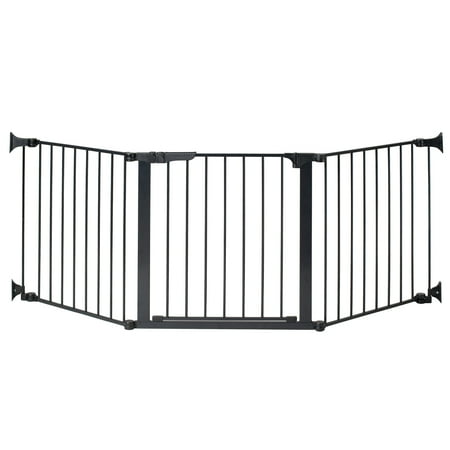 KidCo Custom Fit Auto Closing ConfigureGate Baby Gate w/ 30 In Door, Black