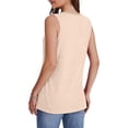 thumbnail image 6 of Brglopf Tank Tops for Women Plus Size V Neck Loose Fit Sleeveless Summer Basic Tee Shirts Business Casual Dressy Blouses Beige 4XL, 6 of 8