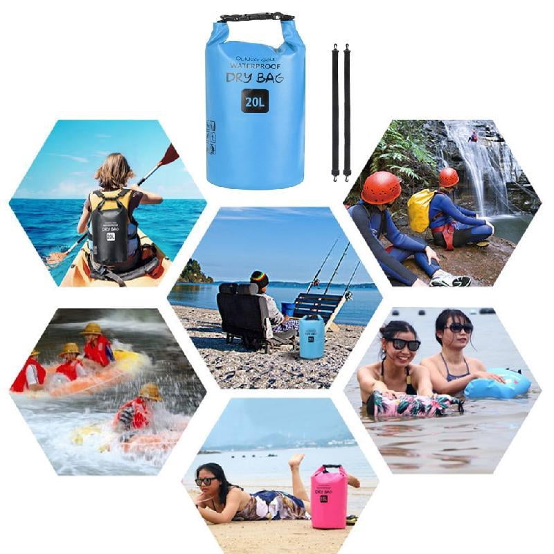 JZROCKER Waterproofs Dry Bag Floating Water Sacks Portable Folding Beach Storage Pack