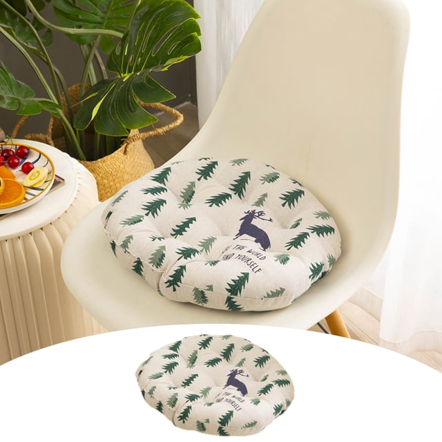 Fundas de almohada para cojines de asiento para uso doméstico, cojines de suelo de pana con mechones para tatami de sala de estar, cojín de asiento de lino y algodón de 40 cm.