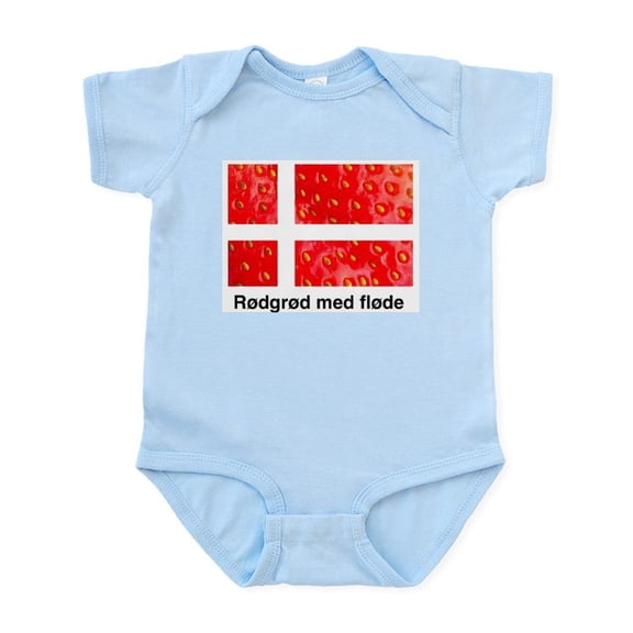 CafePress - Rodgrod Med Flode Infant Bodysuit - Baby Light Bodysuit, Size Newborn - 24 Months