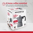 thumbnail image 6 of Holstein Housewares 6 Cup Aluminum Stovetop Espresso Maker- Greca - Great Tasting Traditional Espresso Coffee, Italian and Cuban Café Brewing in Minutes, Silver, 6 of 9