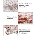 thumbnail image 4 of Vestido mini de gasa con estampado floral y mangas largas estilo campesino para mujer, 4 of 5