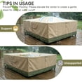 thumbnail image 3 of Aoodor Heavy Duty Outdoor Furniture Set Cover, 600D Waterproof Oxford Patio Sectional Set Cover Covers with Air Vents for for Patio General Purpose Furniture, 140"L x 88"W x 32"H, 3 of 9