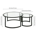thumbnail image 5 of Evelyn&Zoe Mitera Round Nested Coffee Table, Blackened Bronze, 5 of 11