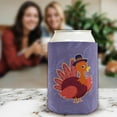 thumbnail image 5 of Fall Party Supplies Thanksgiving Turkey Pilgrim 12-Pack Can Coolers Coolies, 5 of 8
