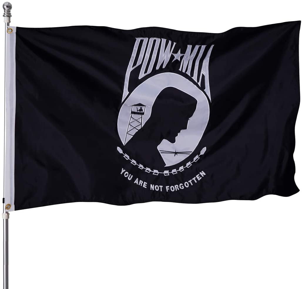 POW/MIA Prisoner of War Flag3x5 ftDOUBLE SIDED Embroidered G128 
