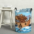 thumbnail image 5 of Cauagu Animals on Noah's Ark for Laundry Basket,Collapsible Organizer Basket for Storage Bin Toy Bins Gift Baskets Bedroom Clothes Children Nursery Hamper -Small, 5 of 7