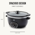 thumbnail image 5 of GreenLife - Olla de cocción lenta de cerámica de 6 cuartos de galón, última intervensión de PFAS, programable, extraíble y saludable antiadherente para familias numerosas, sellado en estufa, mantiene, 5 of 5