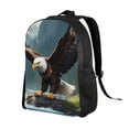 thumbnail image 2 of Haiem Forest River Bald Eagle Backpack - Stylish and Durable 15-inch Laptop Backpack with Waterproof Oxford Fabric, 2 of 8