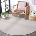 thumbnail image 3 of SAFAVIEH Sisal All-Weather Dania Solid Indoor/Outdoor Area Rug, Ivory, 6'7" x 6'7" Round, 3 of 8