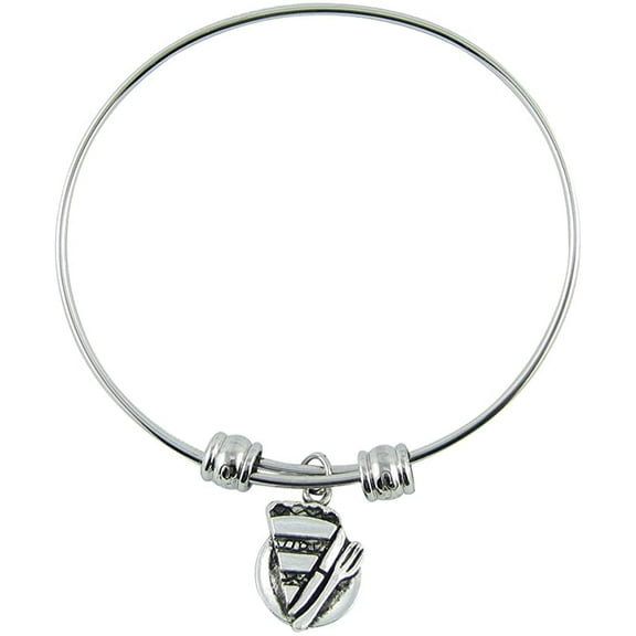 Slice of Pie Bracelet | Pie Charm Bangle