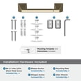 thumbnail image 5 of Amerock Blackrock Golden Champagne Pivoting Double Post Toilet Paper Holder, 5 of 8